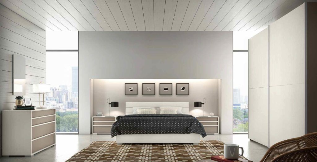 camera da letto moderna con specchio arredamenti divani torino