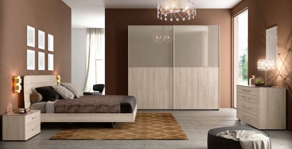 camera da letto moderna color olmo natura arredamenti divani torino