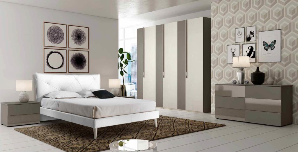 camera moderna con letto e armadio arredamenti divani torino