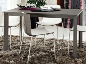 tavolo allungabile struttura e top grigio arredamenti divani torino