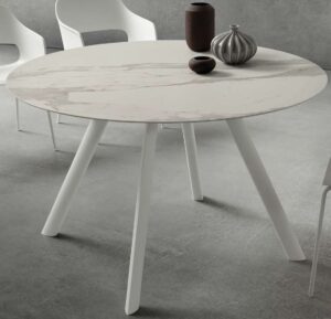 tavolo rotondo bianco moderno arredamenti divani torino