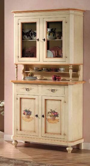 credenza 2 pezzi dipinta arredamenti divani torino