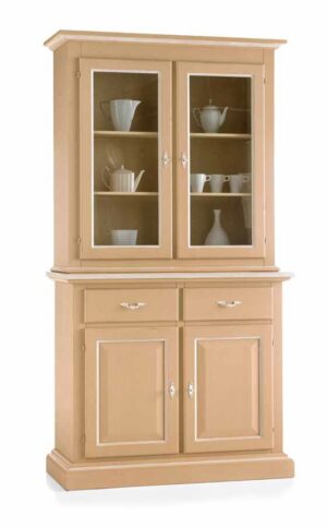 credenza con alzata 2 ripiani