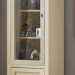 argentiera 1 porta in vetro e 1 porta in legno con bugne mobilificio torino e rivoli