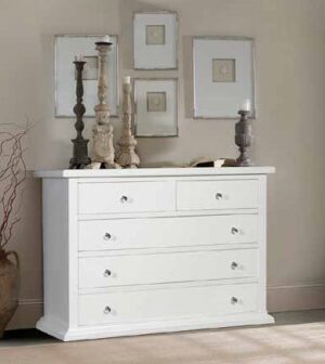 comò laccato bianco 5 cassetti mobilificio torino e rivoli