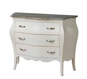 comò bianco bombato 3 cassetti mobilificio torino e rivoli