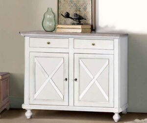 credenza con croci bianco consumato e cipria mobilificio torino e rivoli