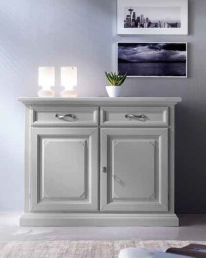 credenza laccato bianca 2 porte 2 cassetti mobilificio torino e rivoli