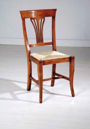 sedia arte povera schienale in legno