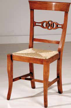 sedia arte povera schienale lavorato seduta in paglia mobilificio torino e rivoli