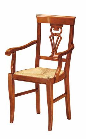 sedia seduta in paglia e con braccioli mobilificio torino e rivoli