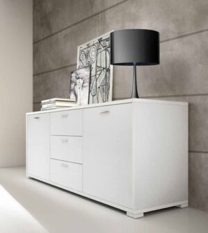 credenza moderna bianca 3 cassetti mobilificio torino e rivoli