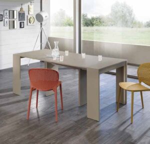 consolle allungabile color tortora mobilificio torino e rivoli