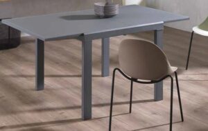 tavolo top e gambe grigio vetro e metallo mobilificio torino e rivoli
