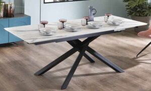 tavolo allungabile top HPL gambe metallo mobilificio torino e rivoli