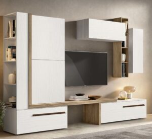 soggiorno in noce bianco mobilificio torino e rivoli