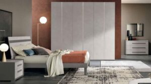 camera con comò, comodino, armadio e letto mobilificio torino e rivoli