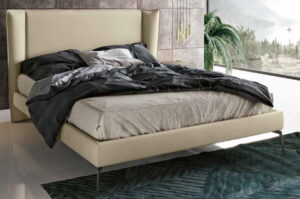 letto matrimoniale in tessuto e pelle mobilificio torino e rivoli