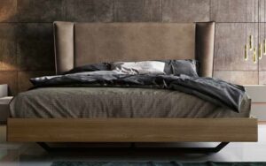 letto matrimoniale ecopelle color cioccolato mobilificio torino e rivoli