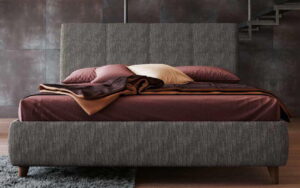 letto matrimoniale in tessuto nero mobilificio torino e rivoli