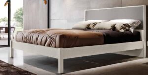 letto matrimoniale larice bianco con inserto grigio mobilificio torino e rivoli