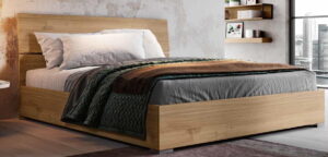 letto matrimoniale in noce biondo mobilificio torino e rivoli