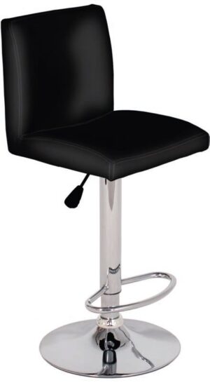 sgabello nero imbottito mobilificio torino e rivoli