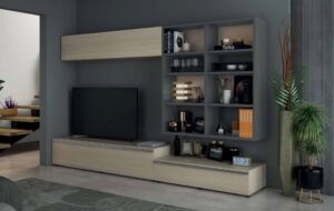 soggiorno color Rovere sbiancato, Grigio cenere mobilificio torino e rivoli