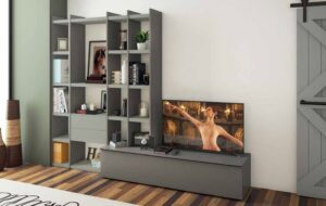 soggiorno color Grigio cenere, Graniglia chiara mobilificio torino e rivoli