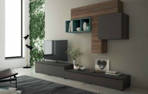 soggiorno color Grigio cenere, Rovere tabacco, Salvia mobilificio torino e rivoli