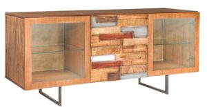 credenza 3 porte in tanganika e ferro mobilificio torino e rivoli