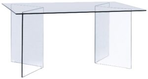 tavolo interamente in vetro mobilificio torino e rivoli
