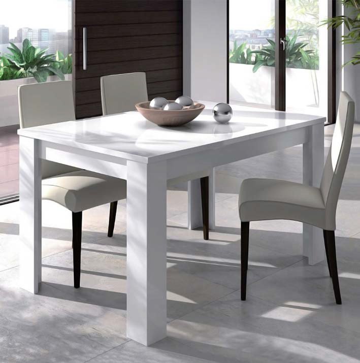 Tavolo allungabile bianco lucido mobilificio torino e rivoli