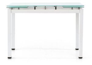 tavolo bianco con piano in vetro mobilificio torino e rivoli