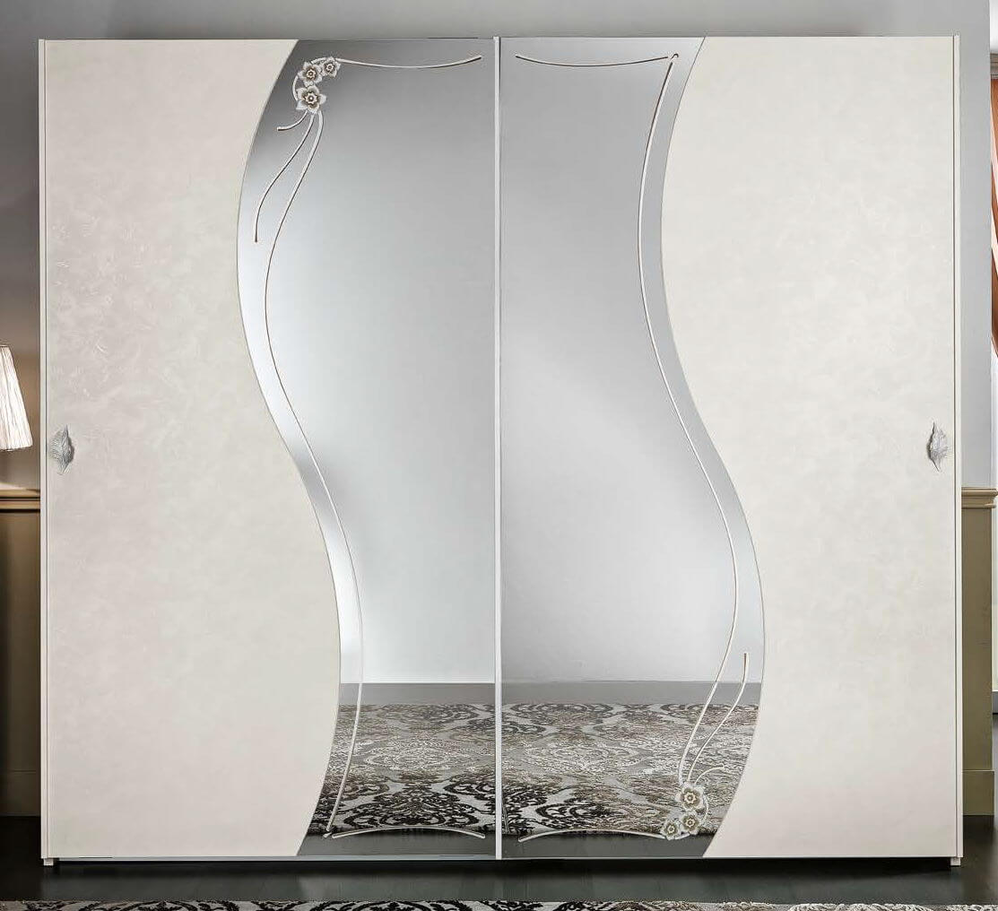 armadio-aurora armadio beige 2 ante con vetri scorrevoli mobilificio torino e rivoli