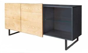 credenza bicolore gambe in ferro mobilificio torino e rivoli