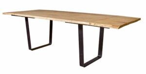 tavolo piano frassino gambe ferro mobilificio torino e rivoli