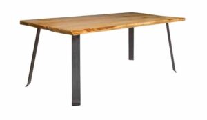 tavolo in frassino gambe ferro mobilificio torino e rivoli