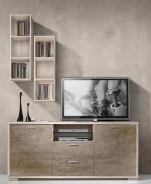 soggiorno moderno con libreria mobilificio torino e rivoli