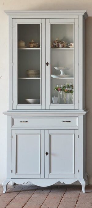 credenza con alzata 2 ante vetro mobilificio torino e rivoli