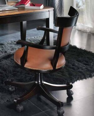 poltroncina girevole nera mobilificio torino e rivoli