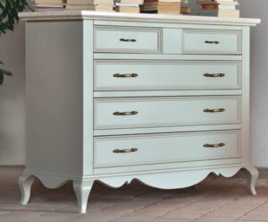 comò 5 cassetti bicolore mobilificio torino e rivoli