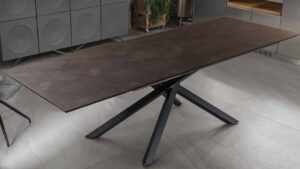 tavolo top hpl ruggine gambe metallo mobilificio torino e rivoli